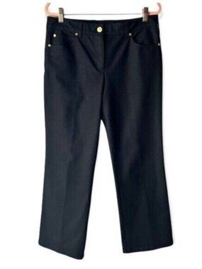Escada Black Straight High Rise Jeans